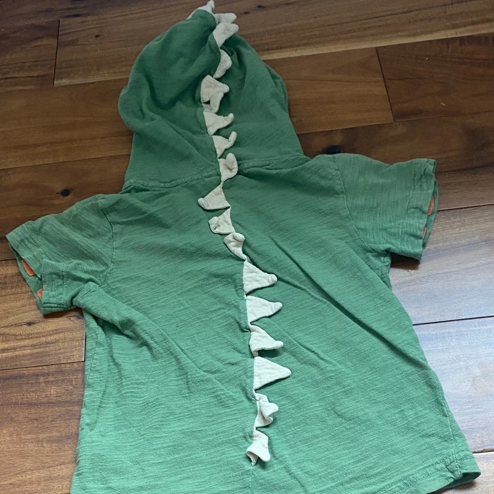 Kids Green Dinosaur Hoodie - Picture 6 of 6